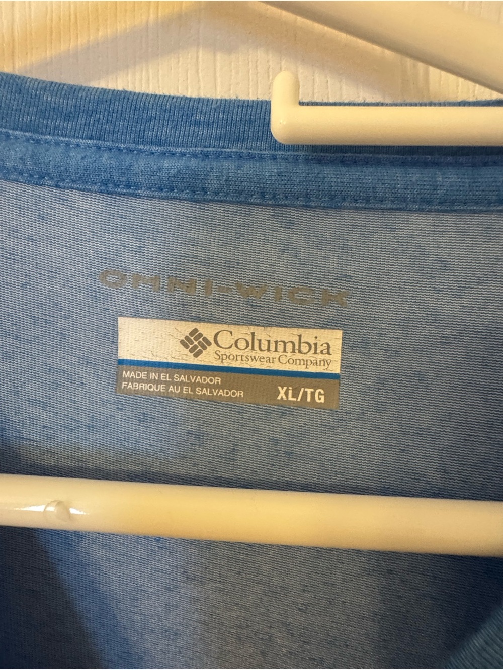 Columbia Blue Long Sleeve Performance Tee - Picture 3 of 4